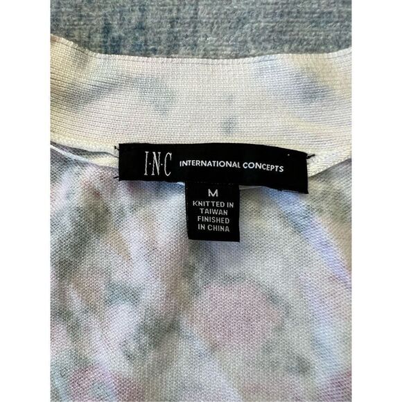 NWT! INC International Concepts Sybil Blooms Floral Cropped Cardigan Sweater M - Picture 3 of 10